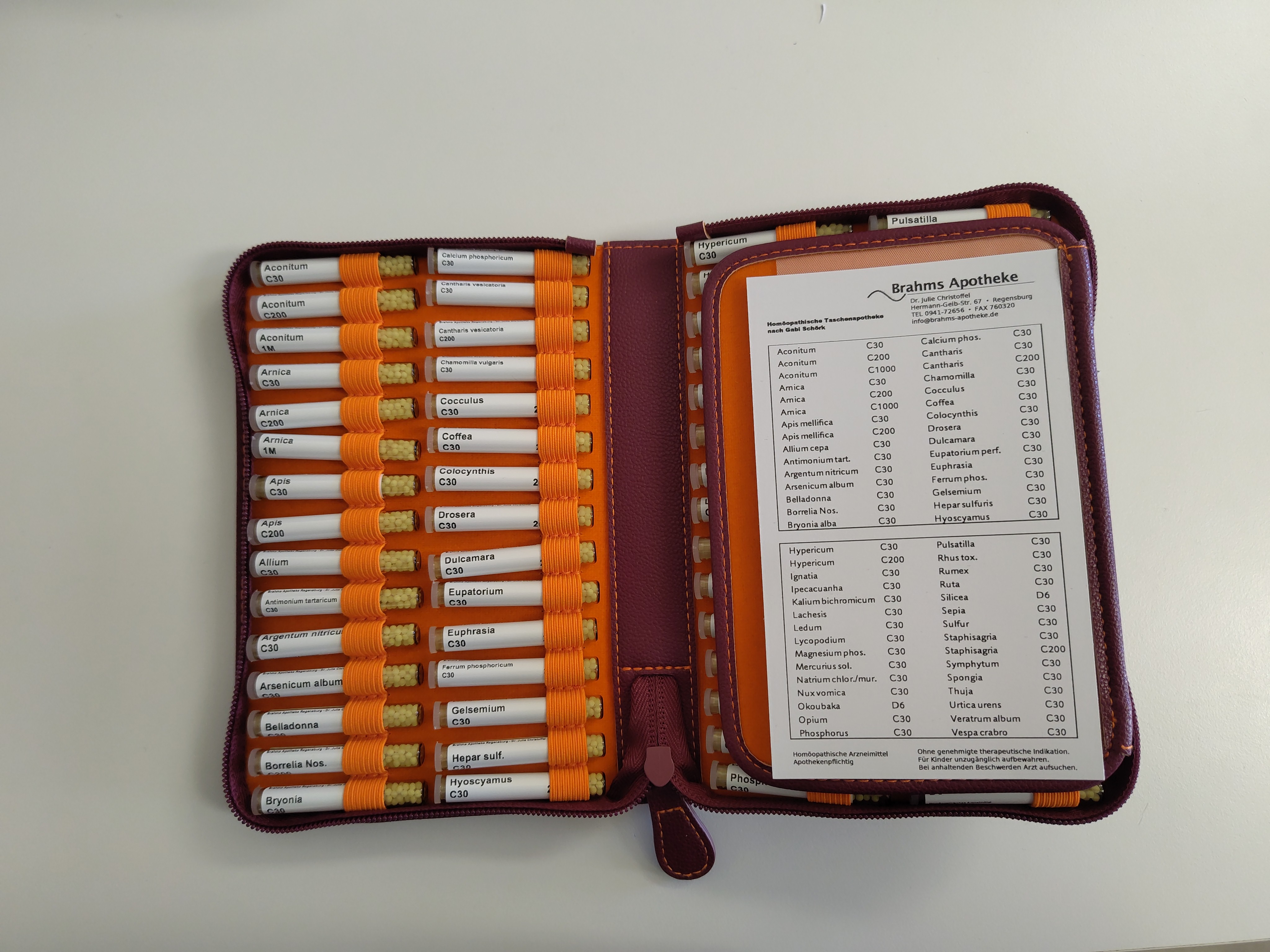 Homöopathische Taschenapotheke SIMILIA zusammengestellt von Gabi Schörk